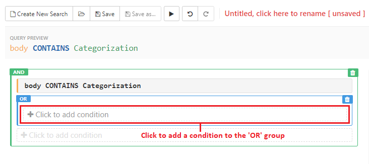 Add condition to group