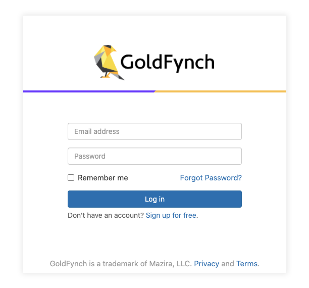 Sign-in to GoldFynch