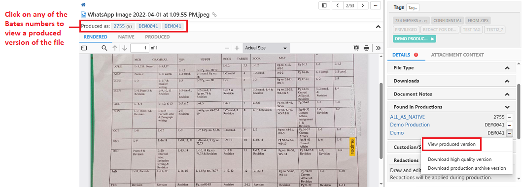 Click to view produced version from the Document Viewer