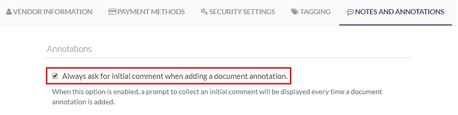 Update Comment Option
