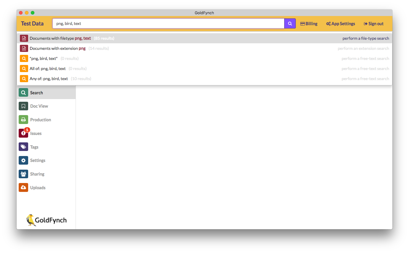 Search with Multiple Extensions
