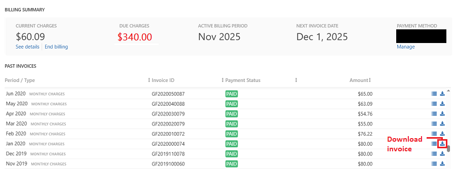 Download your invoice
