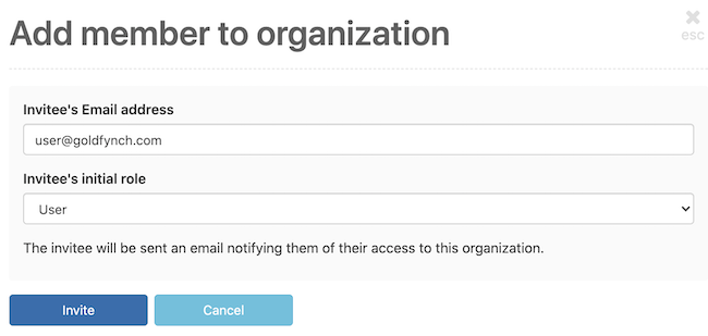 Click on the + Add new member button